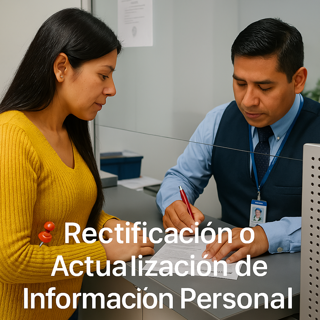 Rectificación de Información