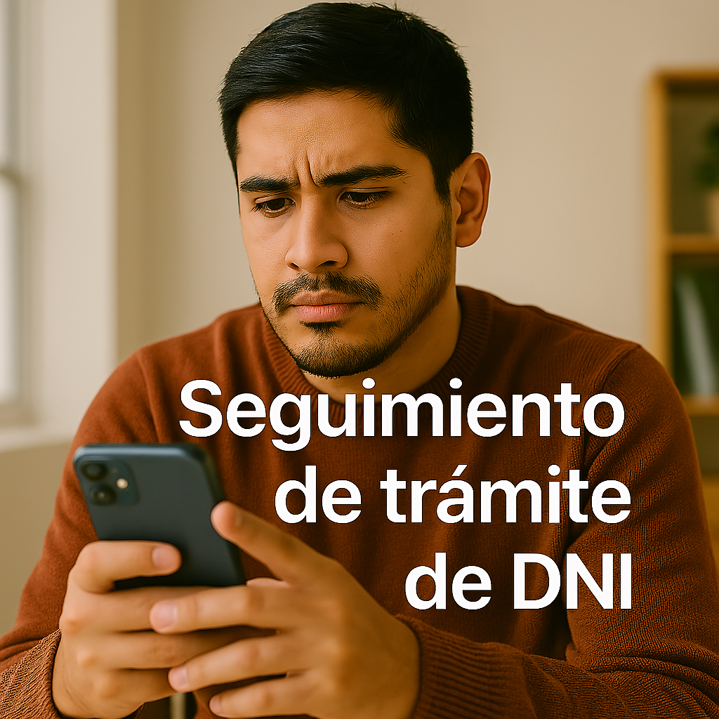 Seguimiento de trámite de DNI